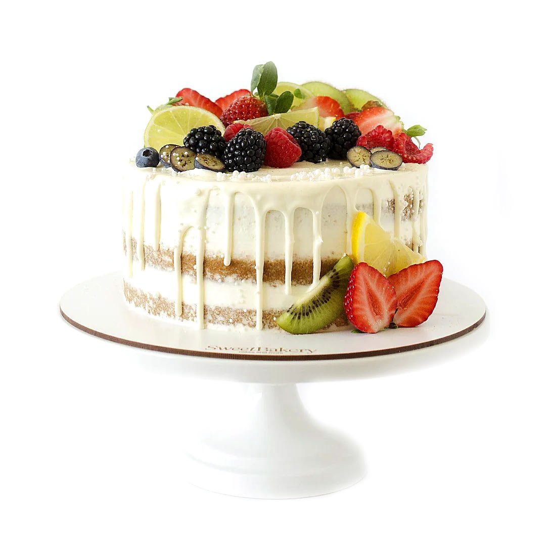 Sweet-bakery-Tarta-Drip-Seminude-con-Fruta