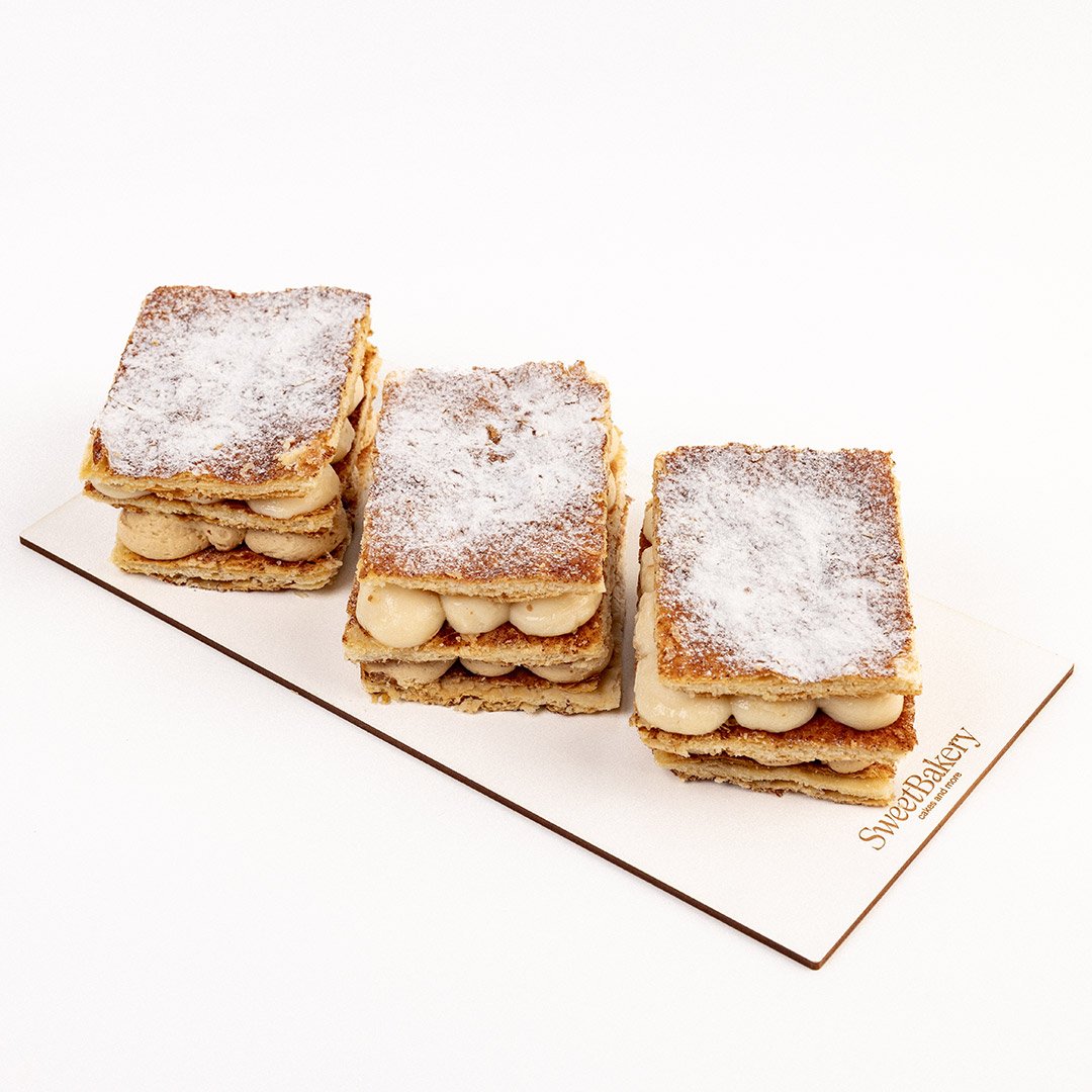 Milhojas de Crema y Dulce de Leche