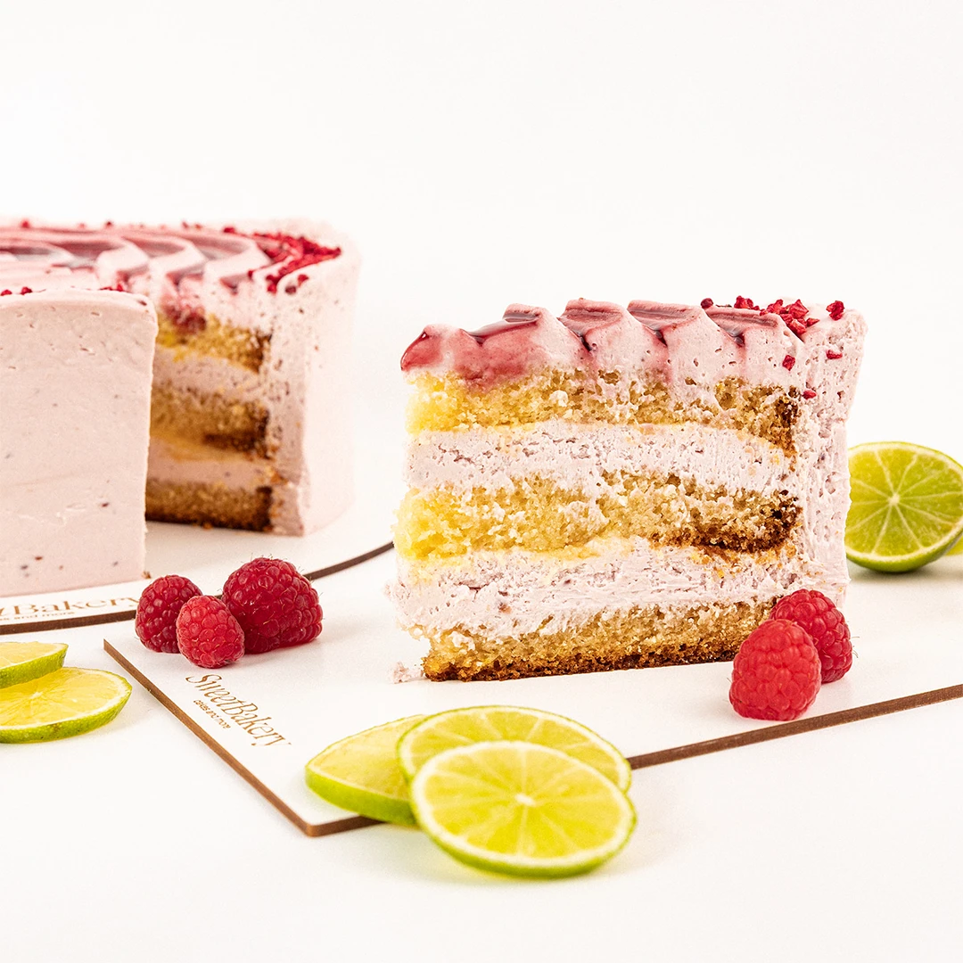Tarta de Lima y Frambuesa
